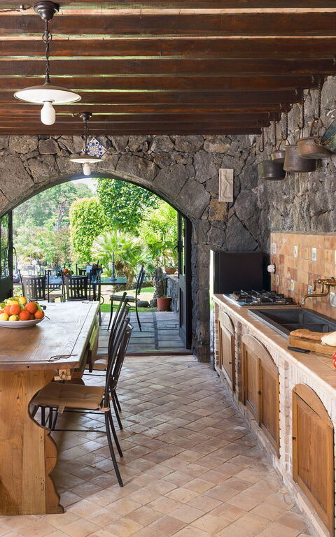 Villa Saracina: Cuisine, Salle à manger