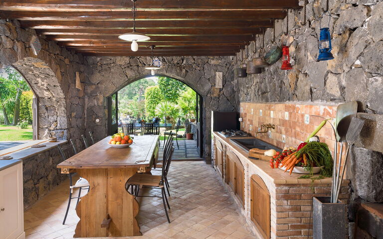 Villa Saracina: Cuisine, Salle à manger