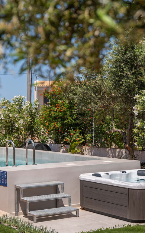 Magnolia: bassin, Extérieur, jacuzzi, Jardin