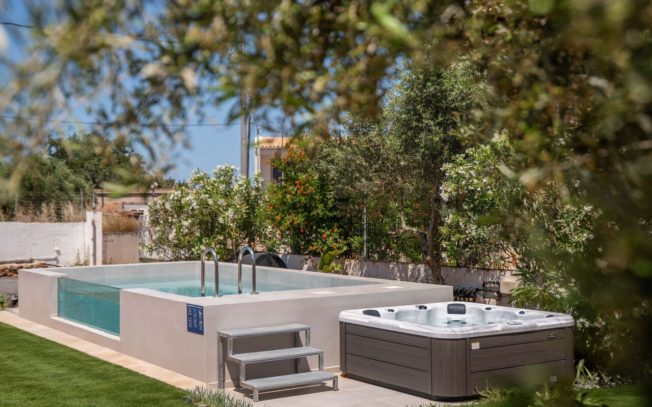 Magnolia: bassin, Extérieur, jacuzzi, Jardin