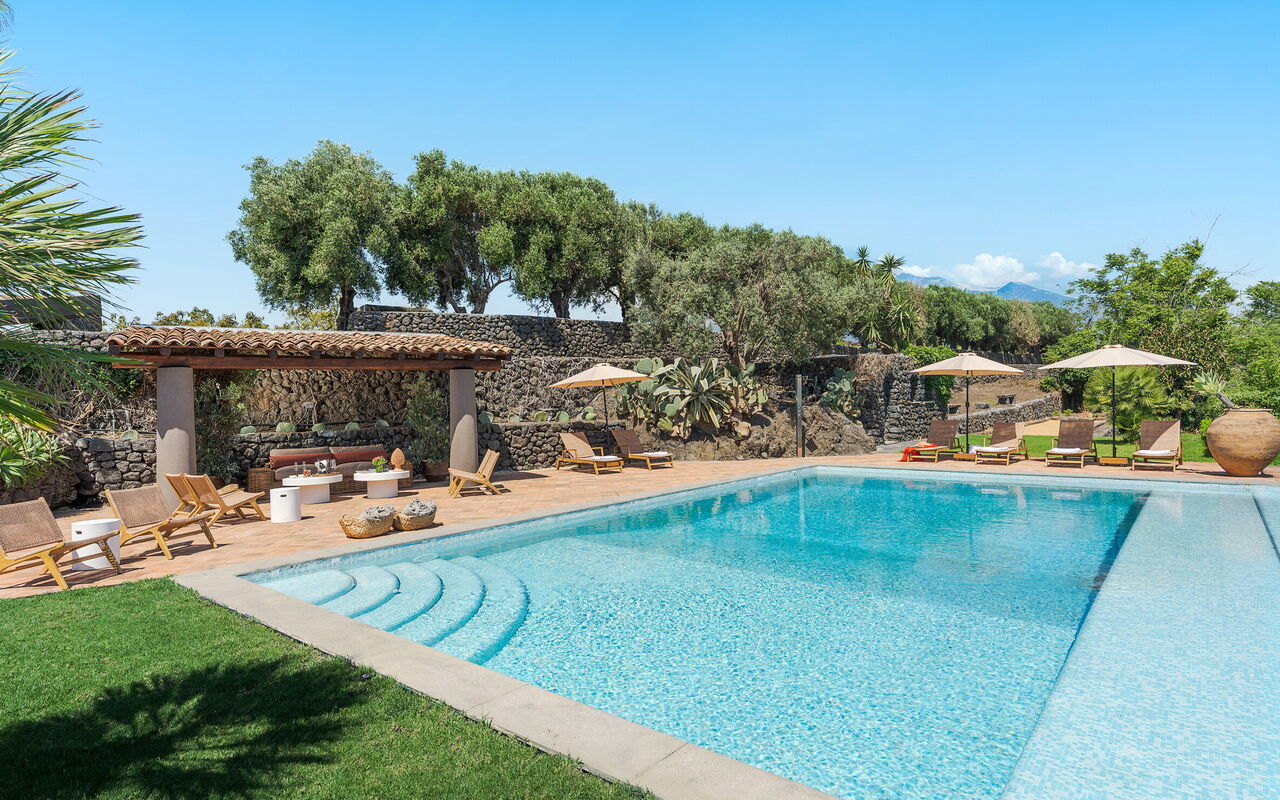 Villa Continella: bassin, Extérieur, Extérieurs, Jardin
