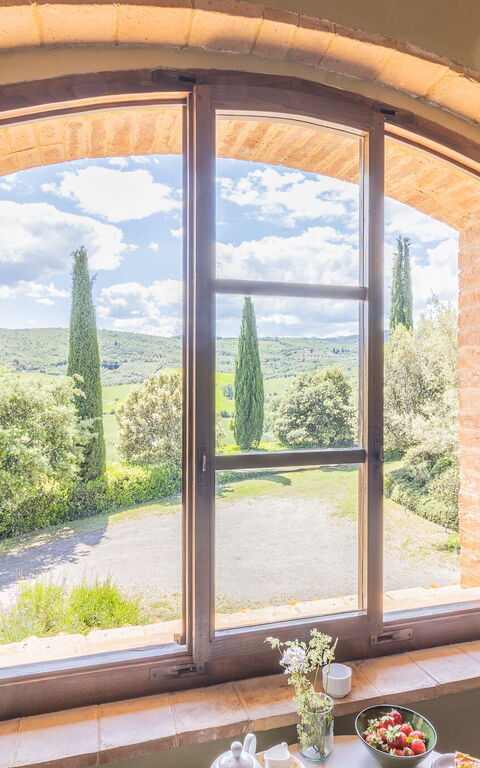 Podere Peteglia: Cuisine, Vues