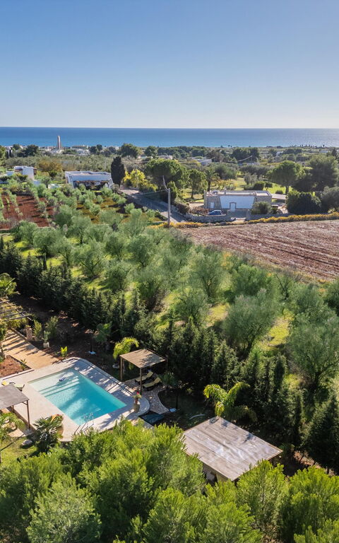 Villa Renedda: bassin, Vues