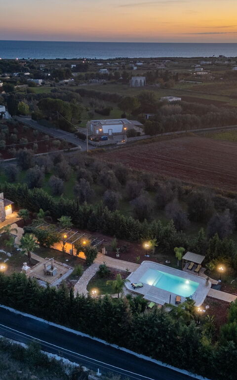 Villa Renedda: bassin, Vues