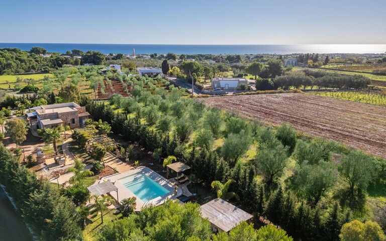 Villa Renedda: bassin, Vues