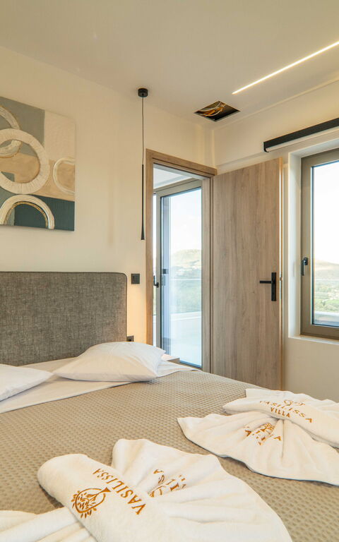 Villa Vasilissa: chambre à coucher