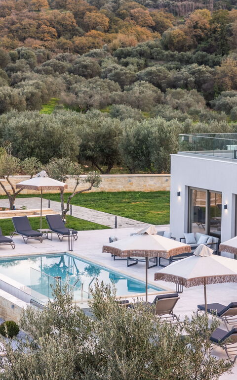 Villa Vasilissa: bassin, Extérieur, Extérieurs