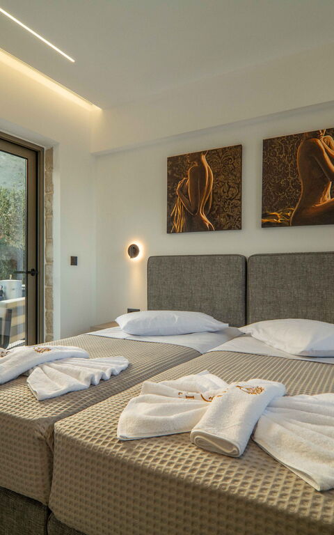 Villa Vasilissa: chambre à coucher