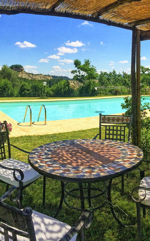 Villa Civita: bassin, Jardin