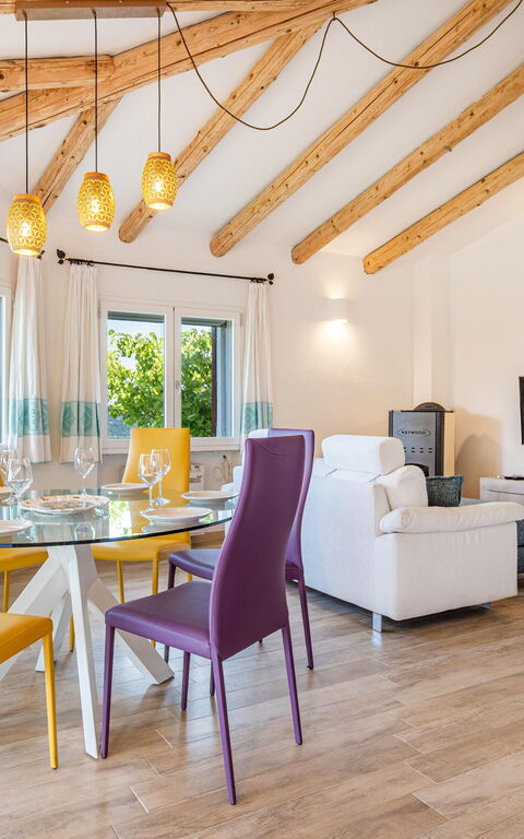 Villa Zephyros: Salle à manger, Salon