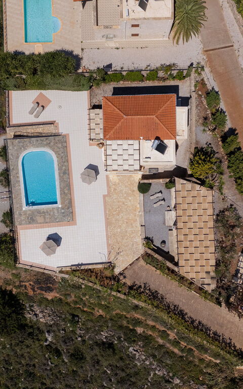 Villa Pi: bassin, Vues