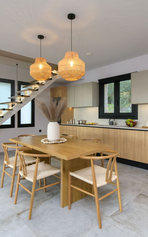 Villa Elais: Cuisine, Salle à manger