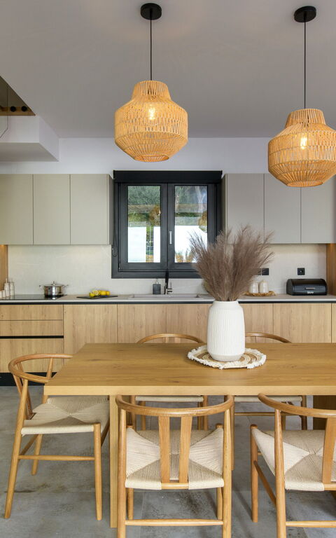 Villa Elais: Cuisine, Salle à manger