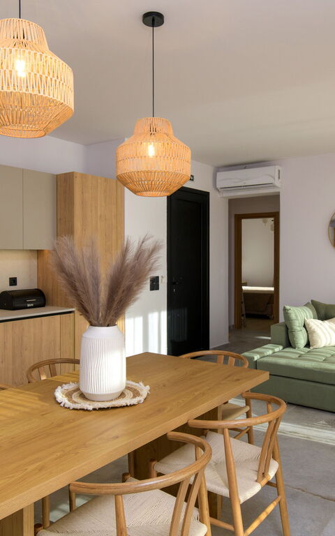 Villa Elais: Cuisine, Salle à manger, Salon