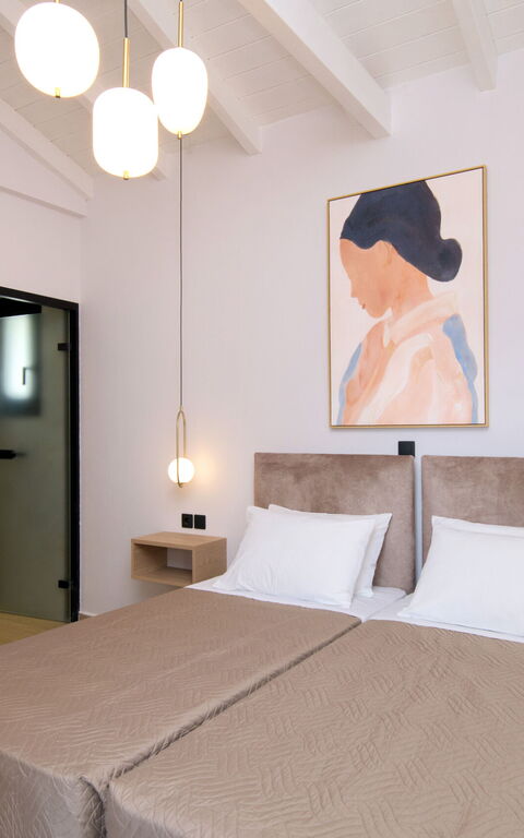 Villa Elais: chambre à coucher