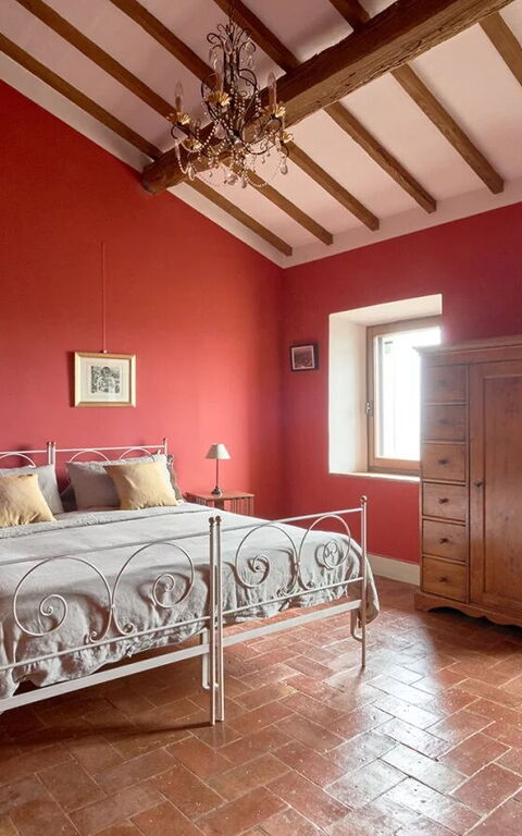 Podere i Prati: chambre à coucher
