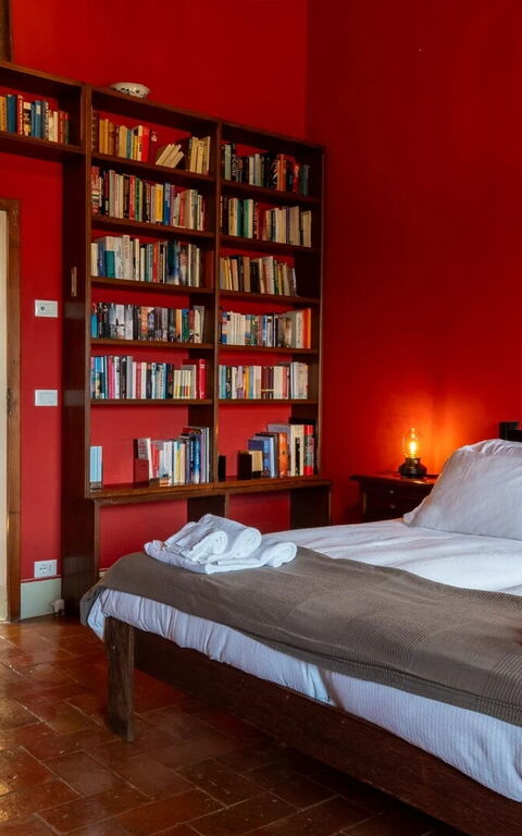 Podere i Prati: chambre à coucher