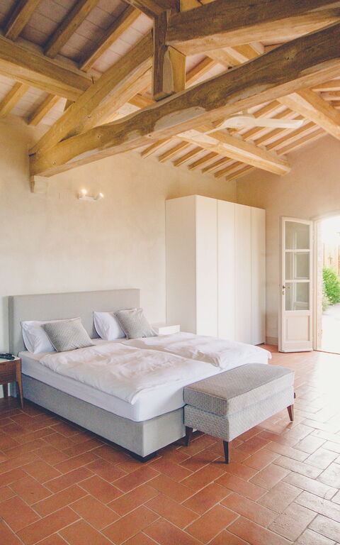 Villa Icario: chambre à coucher