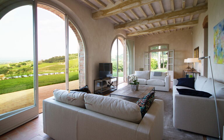 Villa Icario: Salon
