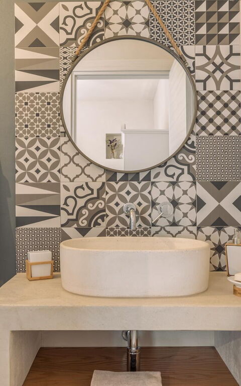 Villa Calanthia: Salle de bain
