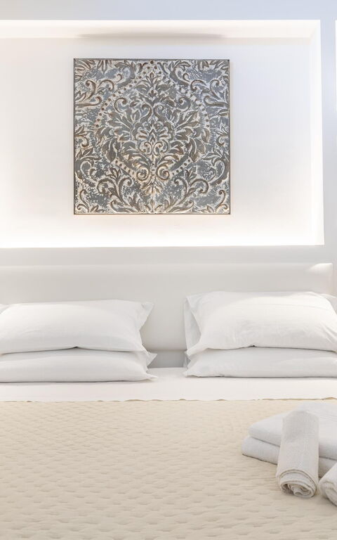 Villa Icaria: chambre à coucher
