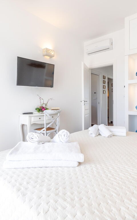 Villa Icaria: chambre à coucher
