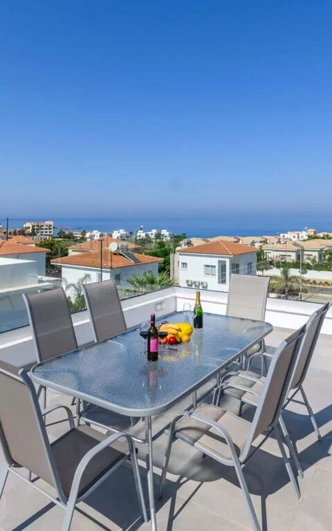 Mylos Lifestyle Seaview Villa #15: Balcon / Terrasse / Patio