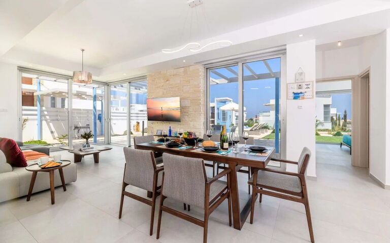 Mylos Lifestyle Seaview Villa #21: Salle à manger, Salon