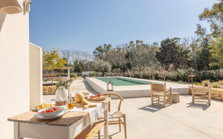 Villa Panacea: bassin, Extérieurs
