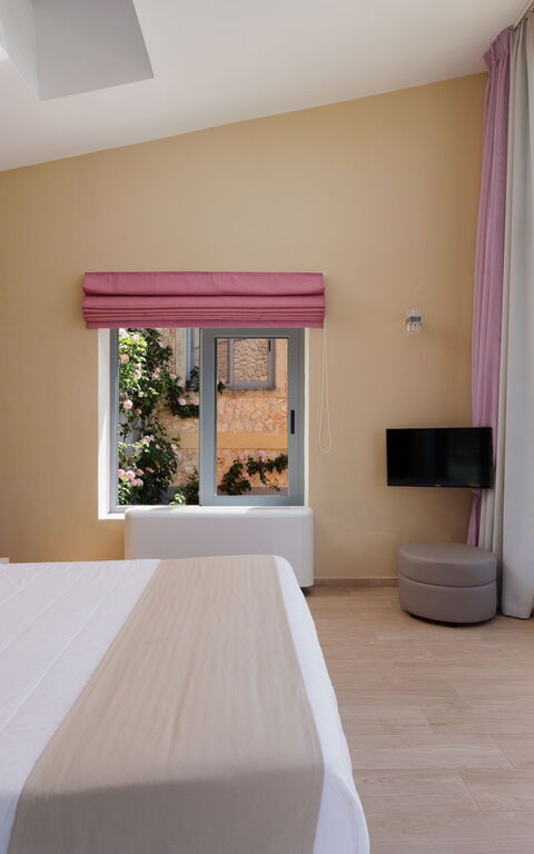 Villa Kastraki: chambre à coucher