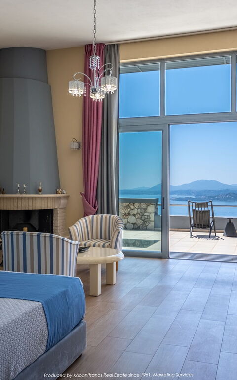 Villa Kastraki: chambre à coucher