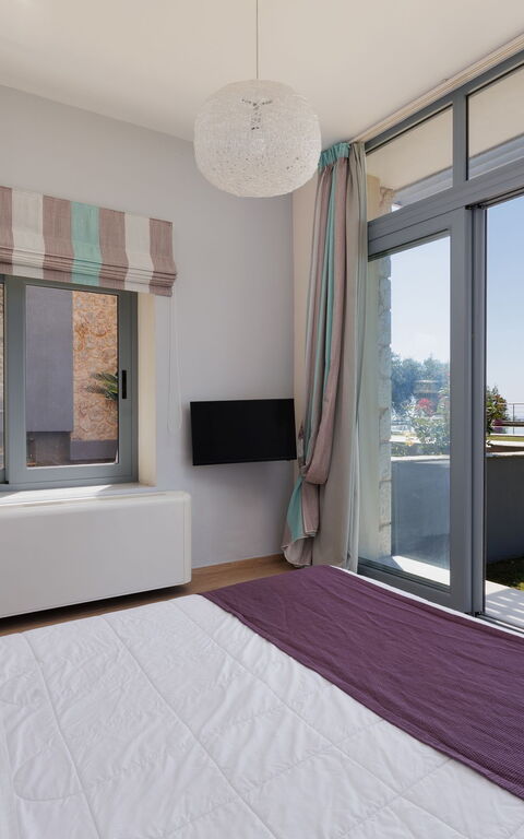 Villa Kastraki: chambre à coucher