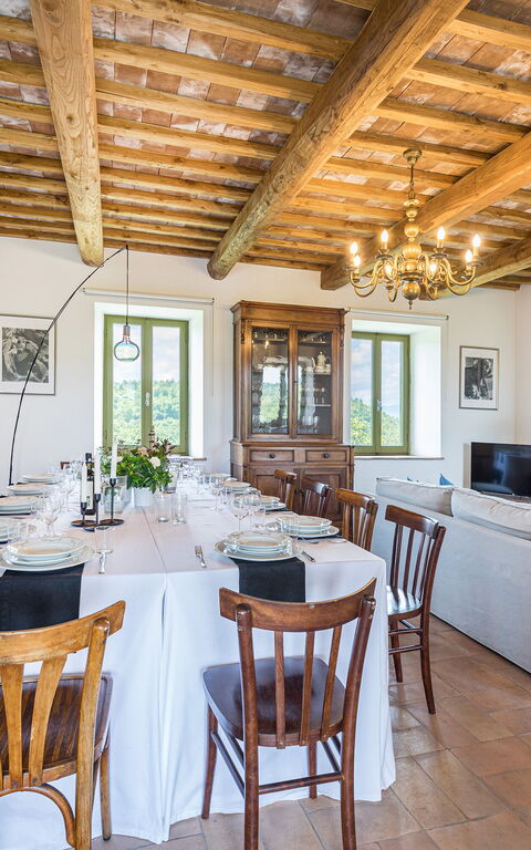 Villa a Casa di Giovanni: Salle à manger, Salon