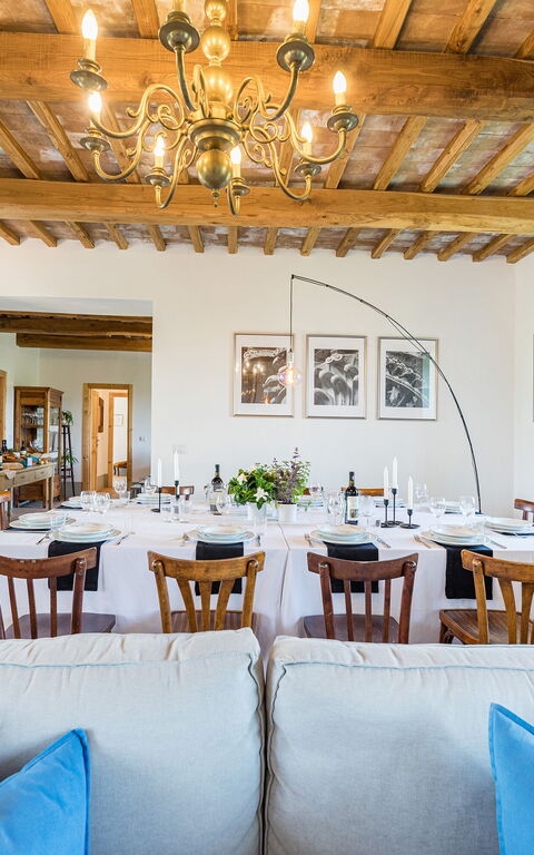 Villa a Casa di Giovanni: Salle à manger, Salon